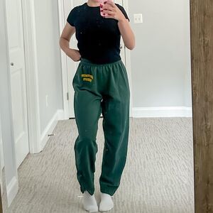 Vintage Saint Vincent college yellow and green sweatpants comfy lounge